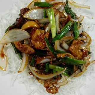 3 Mongolian Beef, Chicken & Shrimp