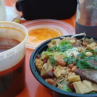 hot and sour noodles (takeout)