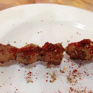 Lamb kebab $2.