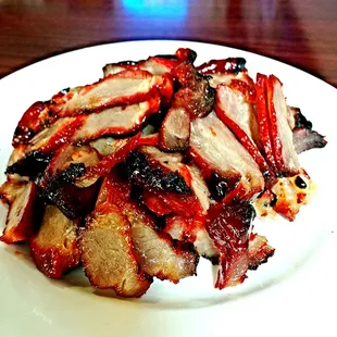 The splendid honey pork BBQ is a feast for the eyes and the tummy