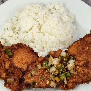 Fried Salt and Pepper pork.