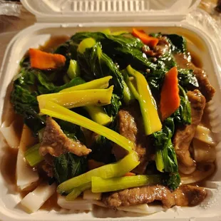 Chow fun with choy sum $13.60! 11/2024