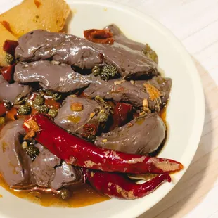 a plate of food on a table