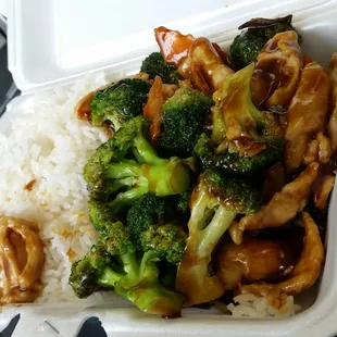 Chicken and Broccoli...yummy!
