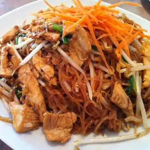 Padthai...DELICIOUS!!! With a medium spicy flavor.