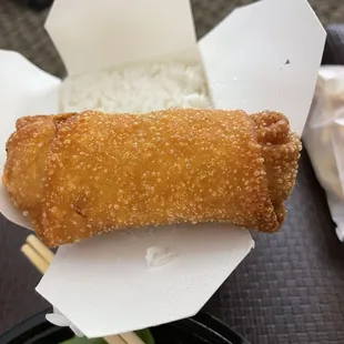 #1 Pork Egg Roll (1-each) $1.45 Thick wrapper...tasted just okay