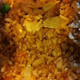 Slimy beef fried rice