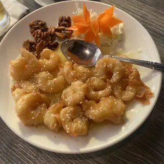 Prawns with Honey Walnuts
