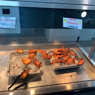 Fried taro and banana. A must try!