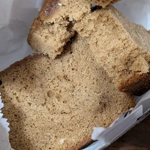 Over priced, dry, bland butter pound cake