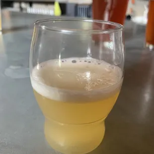 a glass of beer