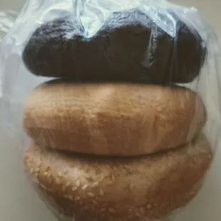 Onolicious bagels- poi, plain and sesame!