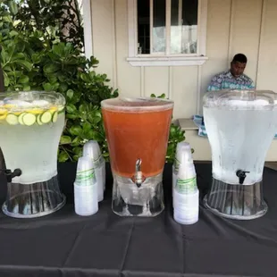 Cucumber/Lemon Infused Water &amp; Refreshing Plantation Iced Tea