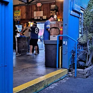 the entrance to the brewery