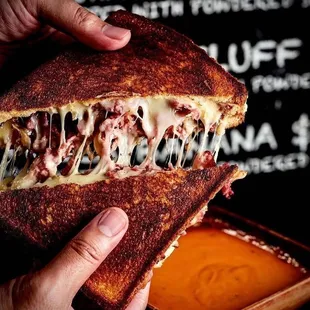 The Pastrami Gourmet Grilled Cheese &amp; Organic Tomato Soup