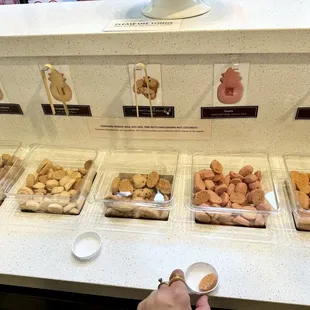 FREE SAMPLE of some of their cookies , open the box , take the tong and pick what u want to try