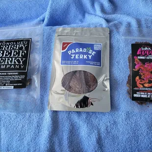 Sampling three different brands