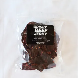 a bag of beef jerky