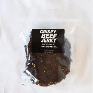 a bag of beef jerky