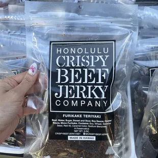 Furikake teriyaki crispy jerky