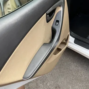 Dirty rear left side door