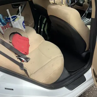 Dirty rear seats