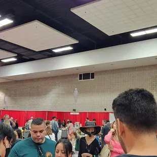 sake and food crowd