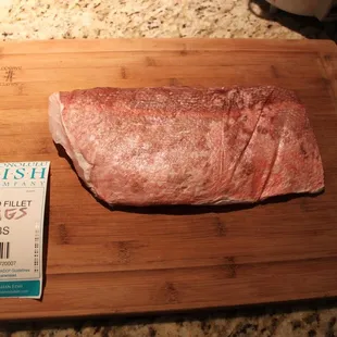 a steak on a cutting board