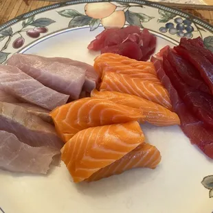 a plate of sushi