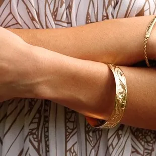 Hawaiian heirloom bracelets and rings.