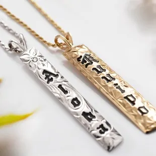 14K Hawaiian heirloom pendants
