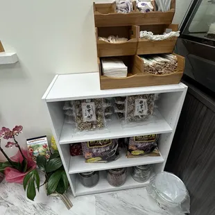 Condiments and various merchandise