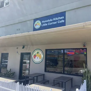 Front of the business.