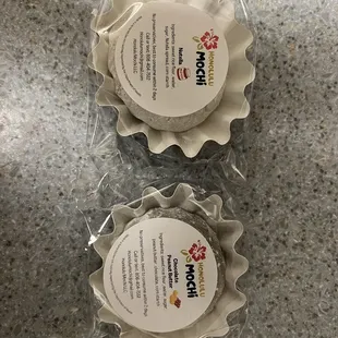 two cups of mochillo on a table