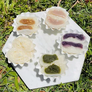 Taro, Okinawa sweet potato, matcha, coconut and peanut butter