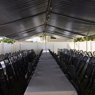 Tents tables and chairs to accommodate your special event needs!