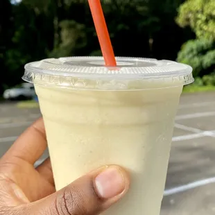 Fresh piña colada smoothie! It was delicious