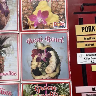 a variety of pineapples