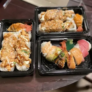 Dynamite Rolls (x2) and Rainbow Roll