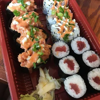 Spicy Ahi Nigiri Bento