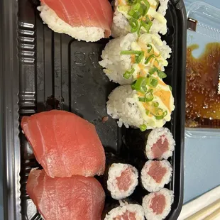 Ahi box.  Not bad