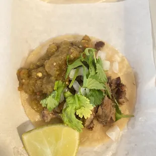 Steak taco