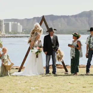 Magic island wedding