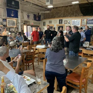 Marine Corps Birthday - 2022;  Initial cake cutting;