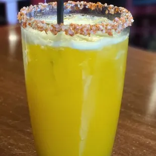 a margarita in a glass