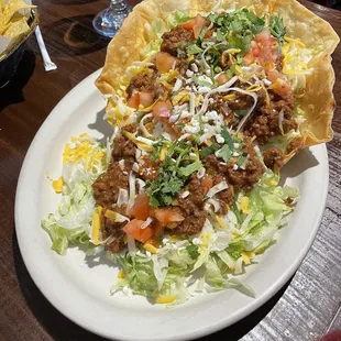 Beef taco salad