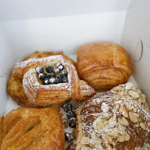 a variety of pastries