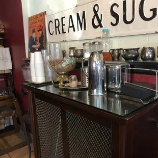 Their Cream and Sugar stand