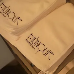 Towels in the bathroom