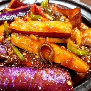 Garlic Eggplant Claypot